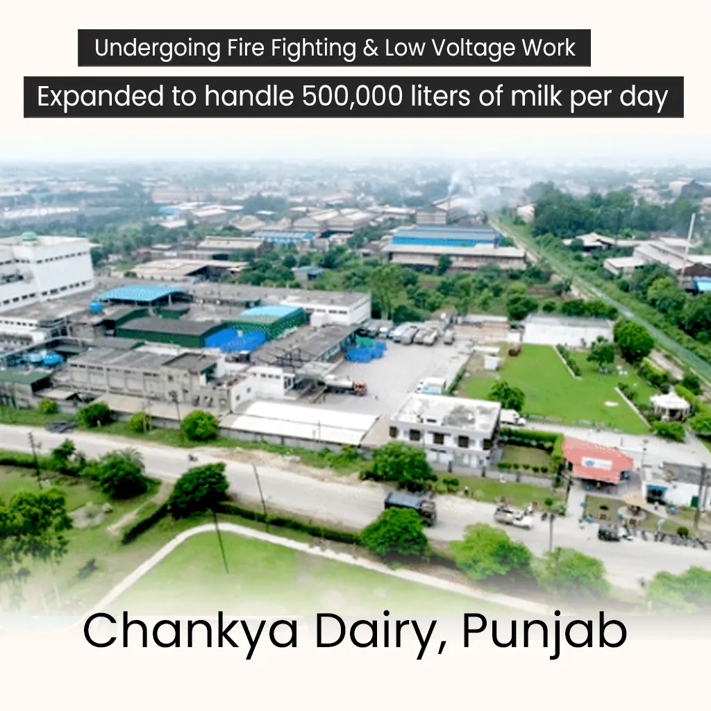 Fire Fighting & ELV for Chanakya Dairy Processing Plant — Chanakya Dairy project by Secured Engineers