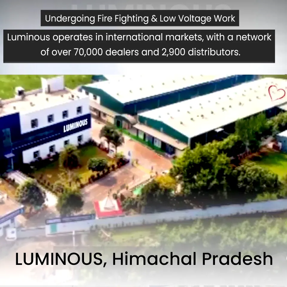 Fire Fighting & ELV for Luminous Plant — Luminous project by Secured Engineers