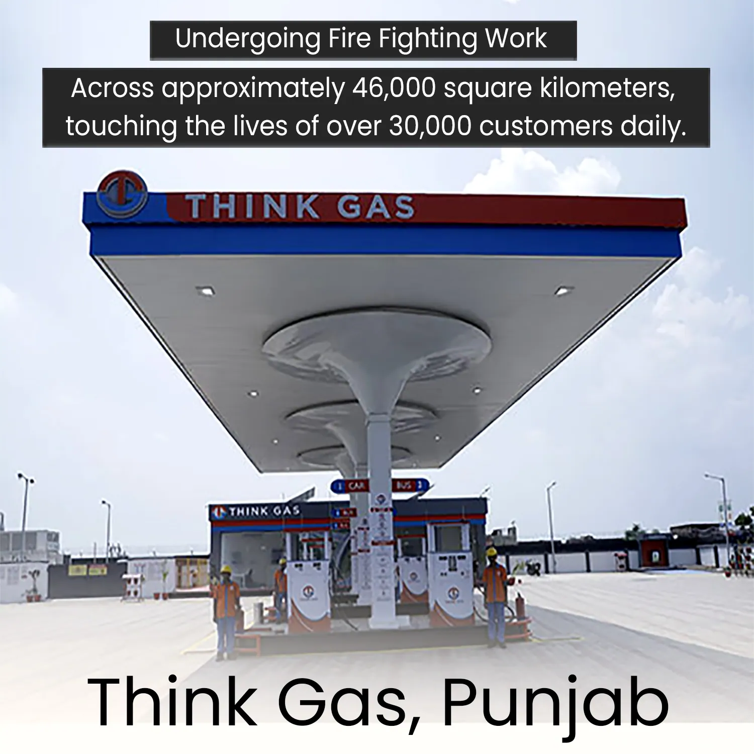 Turnkey Fire Fighting for ThinkGas CGD Facility — ThinkGas project by Secured Engineers